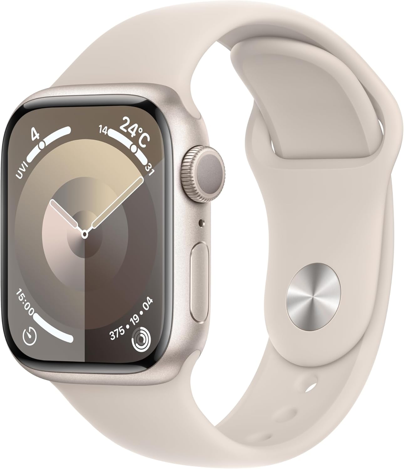 Apple Watch Series 9 (GPSモデル) - 41mm スターライトアルミニウムケース
